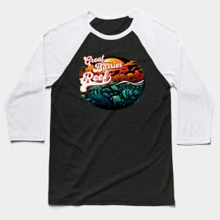 Great Barrier Reef Design Baseball T-Shirt